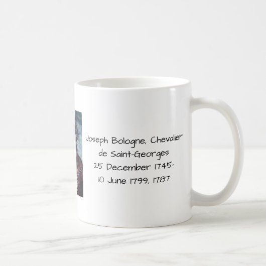 Joseph Bologne, Chevalier de Saint-Georges Kaffeetasse (Rechts)