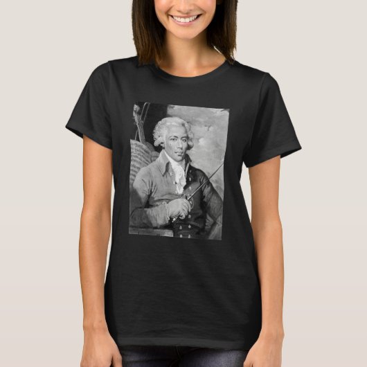 Joseph Boulogne  Music Composer & Fencer French Hi T-Shirt (Vorderseite)
