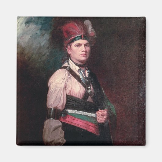 Joseph Brant, Chef der Mohawks, 1742-1807 Magnet (Vorne)