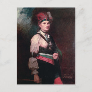 Joseph Brant, Chef der Mohawks, 1742-1807 Postkarte