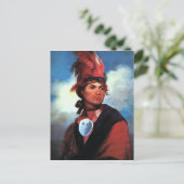 Joseph Brant Postkarte (Stehend Vorderseite)