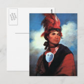 Joseph Brant Postkarte (Vorne/Hinten)