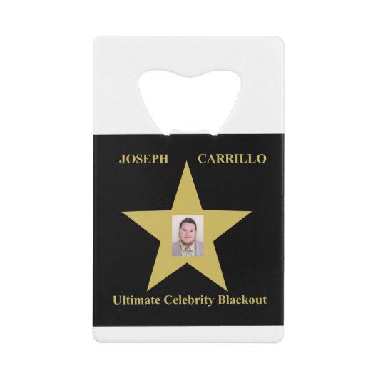 Joseph Carrillo - Ultimate Celebrity Blackout Geldbeutel Flaschenöffner (Vorderseite)