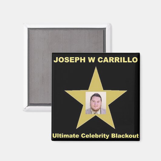 Joseph Carrillo - Ultimate Celebrity Blackout Magnet (Vorderseite/Rückseite)