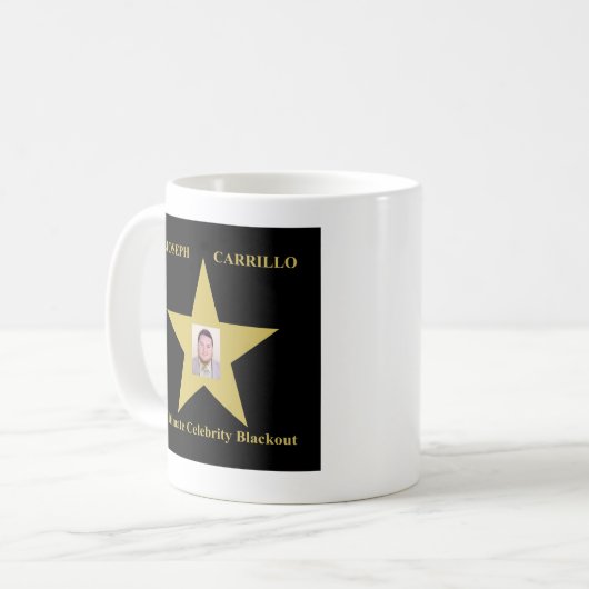 Joseph Carrillo Ultimate Celebrity Blackout Tasse (Vorderseite Links)