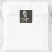 Joseph Chamberlain Quadratischer Aufkleber (Tasche)