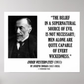 Joseph Conrad Source Evil Man Capable Wickedness Poster (Vorne)