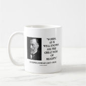 Joseph Conrad spricht über große Feinde der Wirkli Kaffeetasse (Links)