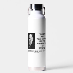 Joseph Conrad Worte Große Feinde Der Realität Zita Trinkflasche