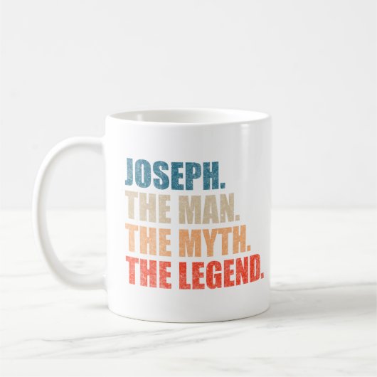 Joseph der Mann der Mythos der Legende Kaffeetasse (Links)