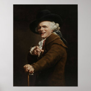 Joseph Ducreux - Aufmachung einer Spötter-Malerei Poster