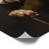 Joseph Ducreux - Bild eines Mockergemäldes Poster (Ecke)