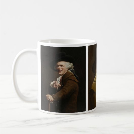 Joseph Ducreux Collage Kaffeetasse (Links)