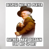 Joseph Ducreux Player Disdain Poster (Vorne)