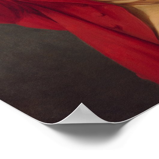 Joseph Ducreux Yawning Self Portrait Poster (Ecke)