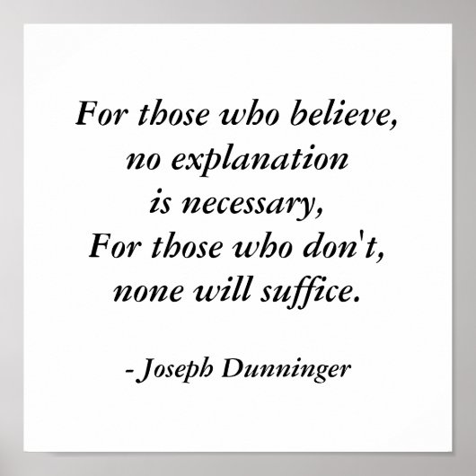 Joseph Dunninger Quote Poster von SRF (Vorne)
