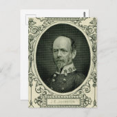Joseph E. Johnston Postkarte (Vorne/Hinten)