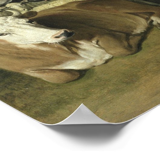 Joseph empfängt seinen Vater in Ägypten, 1628 Poster (Ecke)