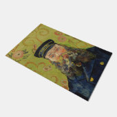 Joseph-Étienne Roulin (von Vincent van Gogh) Fußmatte (Schrägansicht)