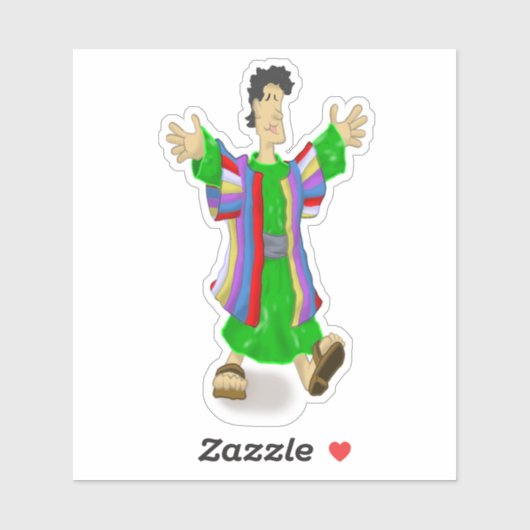 Joseph Genesis 37:1 Aufkleber (Blatt)