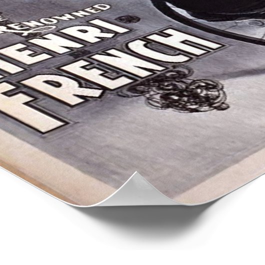 Joseph Hart Vaudeville, 'Henry French' Retro Poster (Ecke)