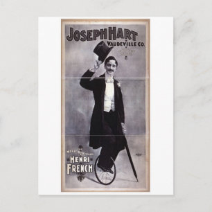 Joseph Hart Vaudeville, 'Henry French' Retro Theat Postkarte