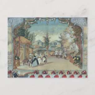 Joseph Haydn bei der ersten Aufführung seiner Oper Postkarte