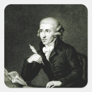 Joseph Haydn c.1770 Quadratischer Aufkleber