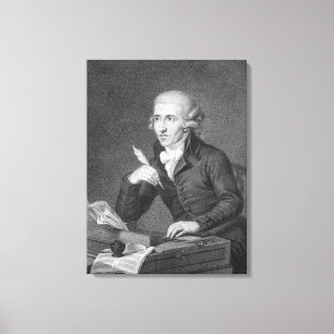 Joseph Haydn gravierte durch Schiavonnetti, 1792 Leinwanddruck