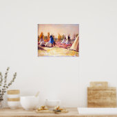 Joseph Henry Sharp The Blue Tepee Poster (Küche)