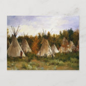 Joseph Henry Sharp The Summer Camp Postkarte (Vorderseite)