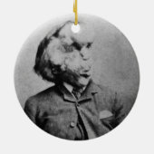 Joseph "John" Merrick Der Elefantenmann von 1889 Keramikornament (Hinten)