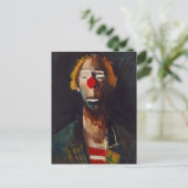 Joseph Kutter Clown Portrait Postkarte (Stehend Vorderseite)
