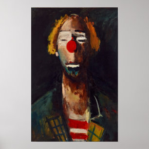 Joseph Kutter Clown-Porträt Poster