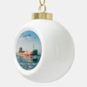 Joseph L. Blockball oder Schneeflocke Keramik Kugel-Ornament (Rechts)