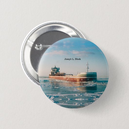 Joseph L. Blockschaltfläche Button (Vorne & Hinten)