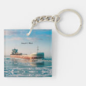 Joseph L. Blockschlüsselkette Schlüsselanhänger (Rückseite)