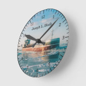 Joseph L. Blockuhr Runde Wanduhr (Winkel)