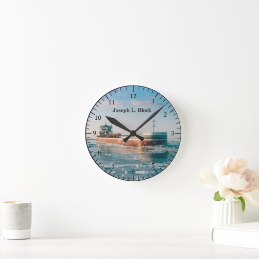 Joseph L. Blockuhr Runde Wanduhr (Zuhause)