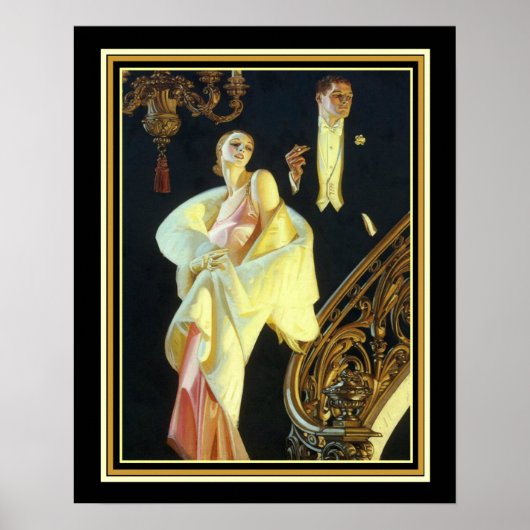 Joseph Leyendecker Art Deco Ad Print 16x20 Poster (Vorne)