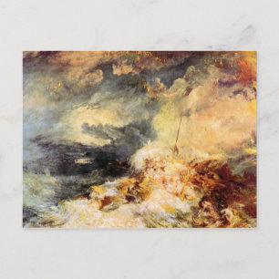Joseph Mallord Turner - Feuer auf See Postkarte