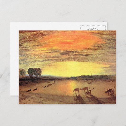 Joseph Mallord Turner - Petworth Park Postkarte (Vorne/Hinten)