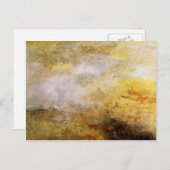 Joseph Mallord Turner - Sturmsee mit Delphinen Postkarte (Vorne/Hinten)