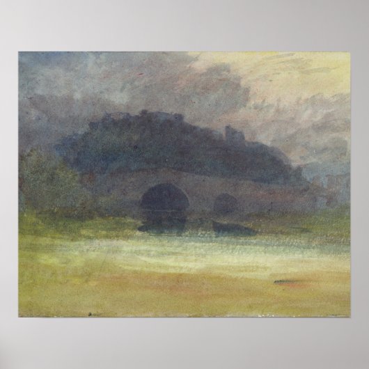 Joseph Mallord William Turner | Abend Landschaft Poster (Vorne)