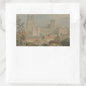 Joseph Mallord William Turner - Ansicht von Ely Rechteckiger Aufkleber (Tasche)