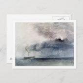 Joseph Mallord William Turner | Dampfboot in Sto Postkarte (Vorne/Hinten)
