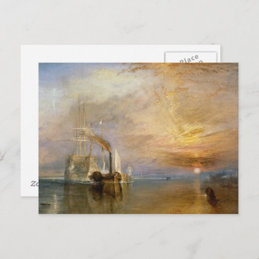 Joseph Mallord William Turner | Das "Kampfprogramm Postkarte (Vorne/Hinten)