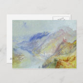 Joseph Mallord William Turner | Das Schloss von Tr Postkarte (Vorne/Hinten)
