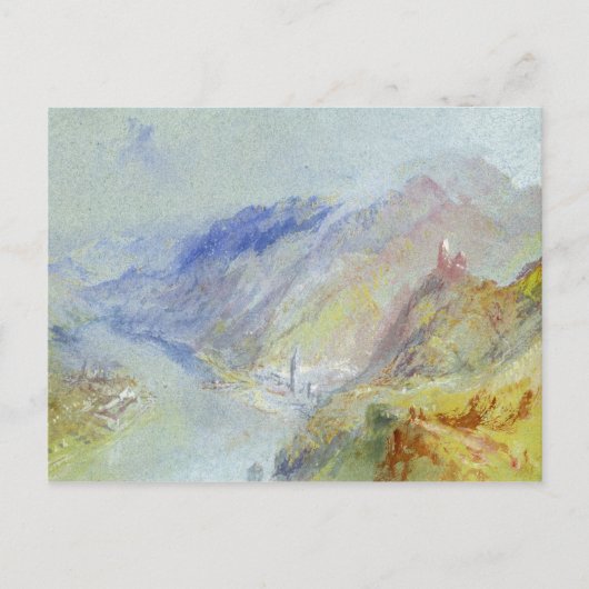Joseph Mallord William Turner | Das Schloss von Tr Postkarte (Vorderseite)