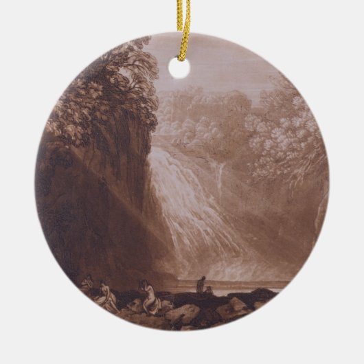 Joseph Mallord William Turner | der Fall des Cl Keramik Ornament (Vorne)